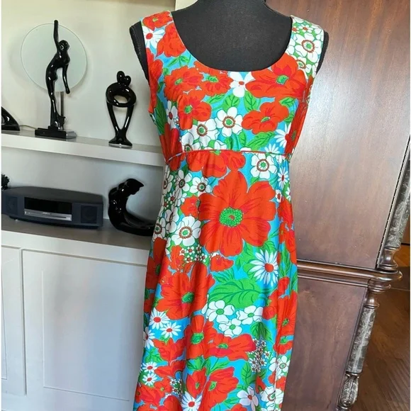 Concept 70’s‎ Vintage Floral Maxi Dress - Picture 4 of 16